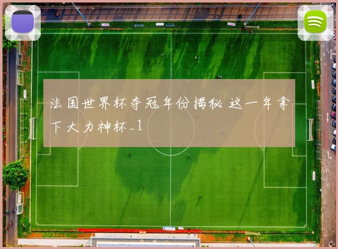 法国世界杯夺冠年份揭秘 这一年拿下大力神杯_1
